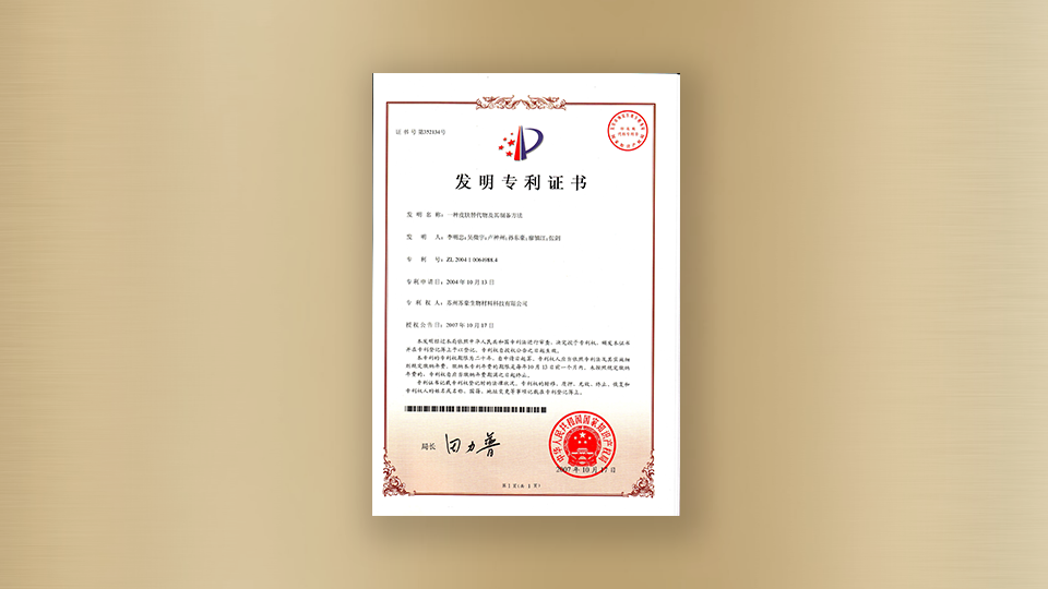 專利-一種皮膚替代物及其制備方法